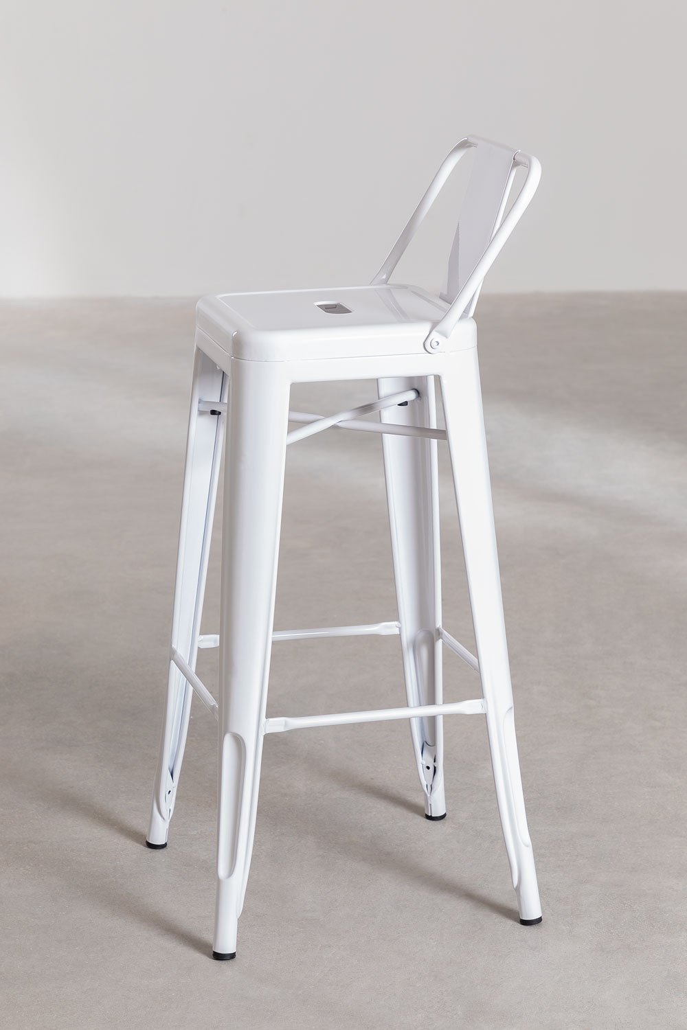 LIX steel high stool with backrest , gallery image 2
