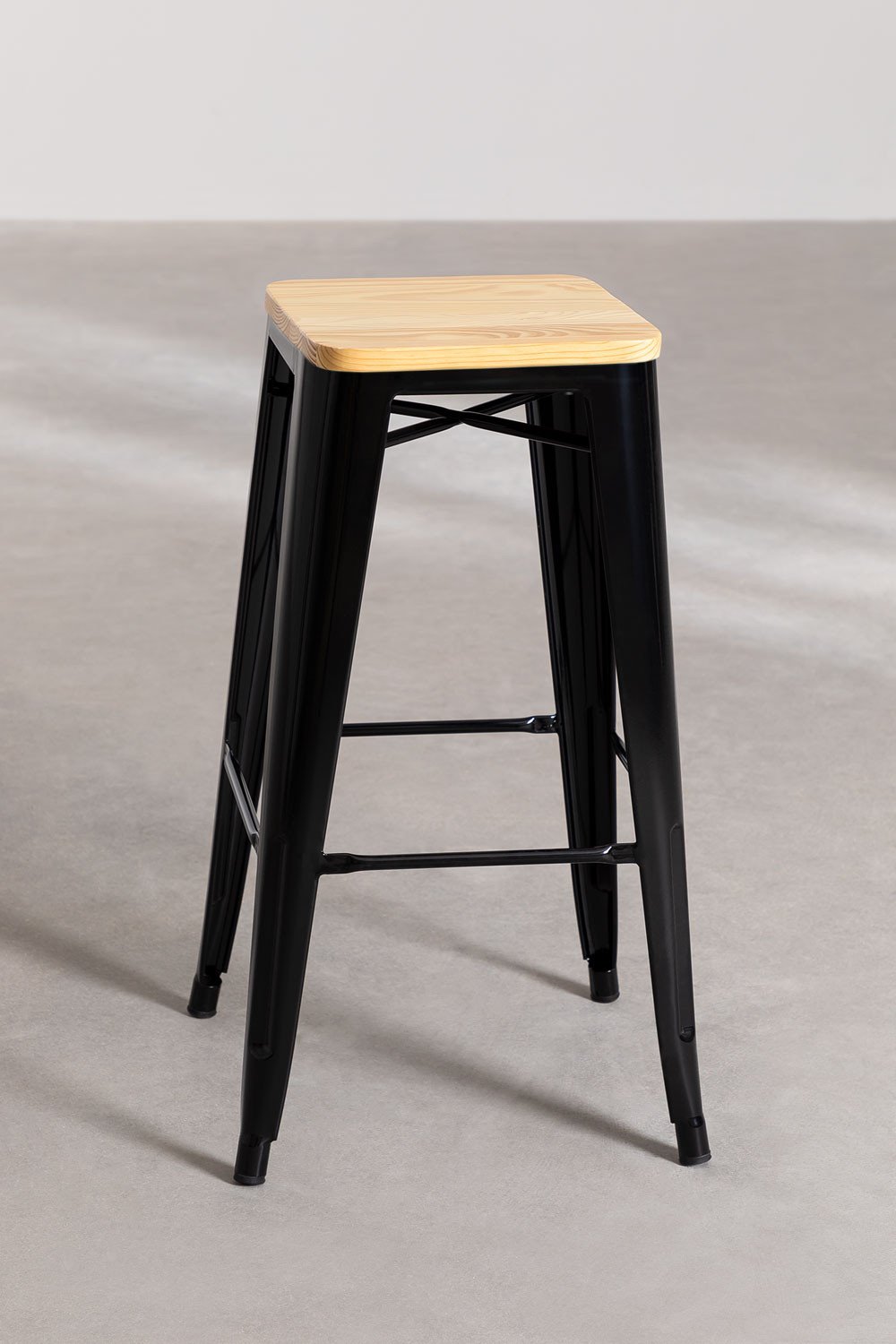 Wooden Bar Stool LIX , gallery image 2