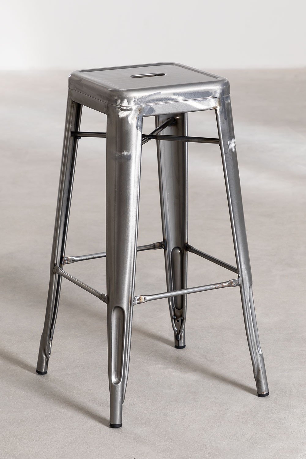 Brushed Steel High Stool LIX, gallery image 2