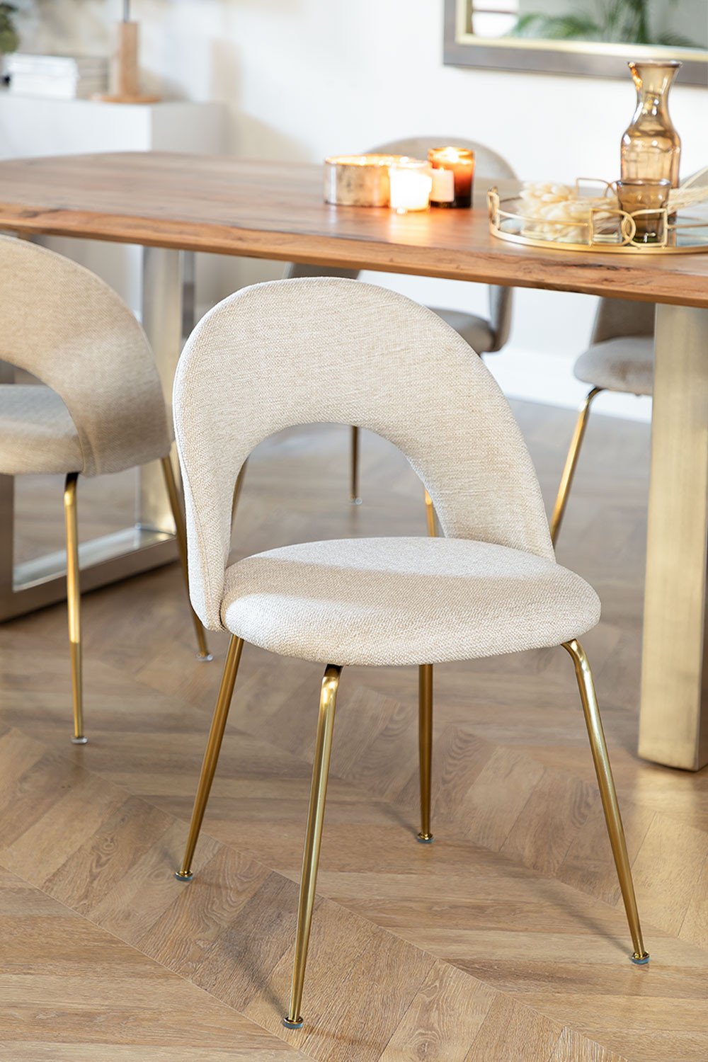 Fabric Upholstered Dining Chair Glorys , gallery image 1