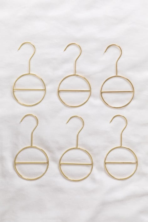 Set of 6 Metallic Clip Hangers Gärde