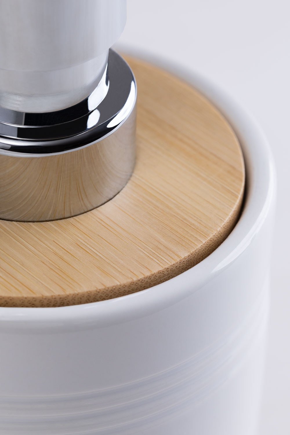 Ceramic and Bamboo Soap Dispenser Perkyn , gallery image 3