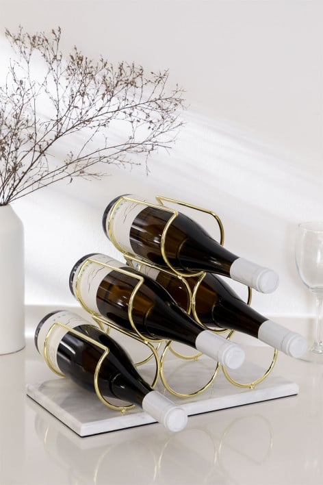 Marble Bottle Rack for 6 Bottles Bilbo 