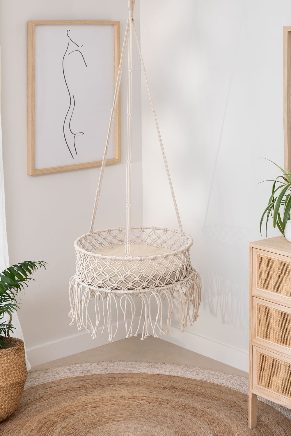 Macrame Hanging Basket Norberg, gallery image 1