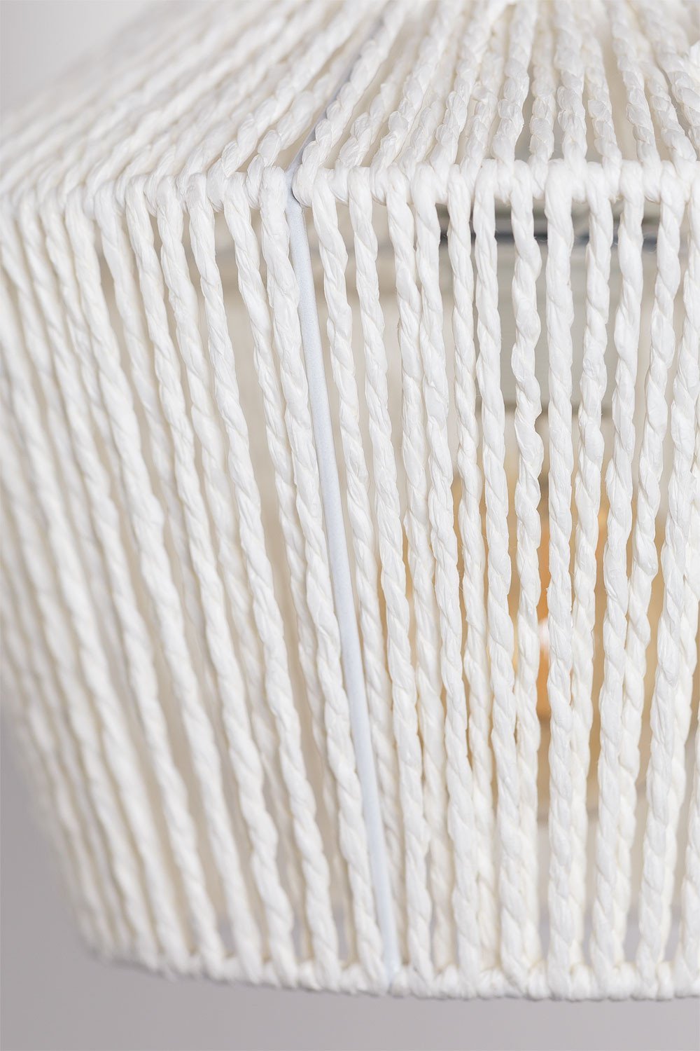 Woven paper ceiling lamp Libel, gallery image 5