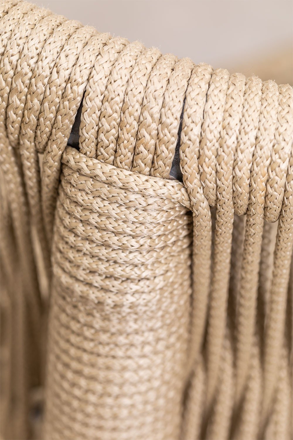 Tenay Classic garden chair with armrests in acacia wood and braided rope, gallery image 8