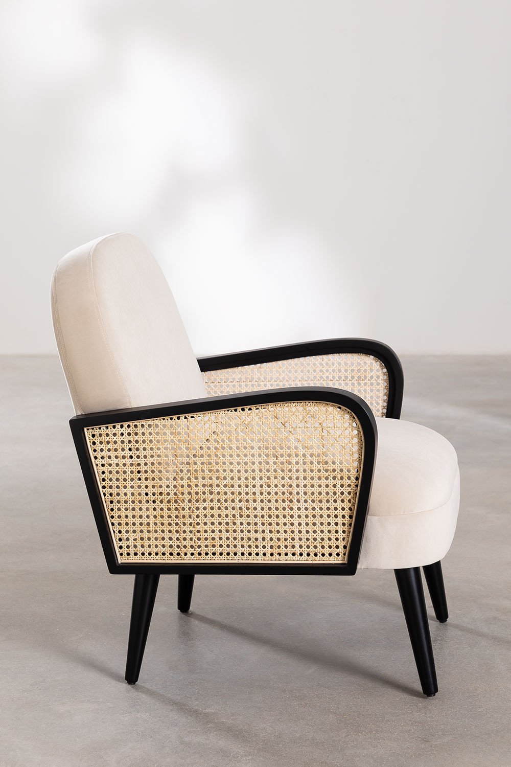 Icon Style velvet armchair, gallery image 2