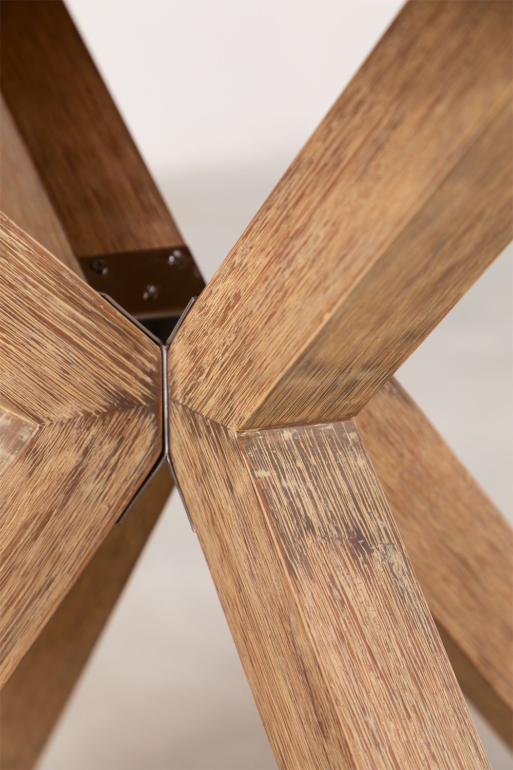 Naele round wooden dining table, gallery image 6