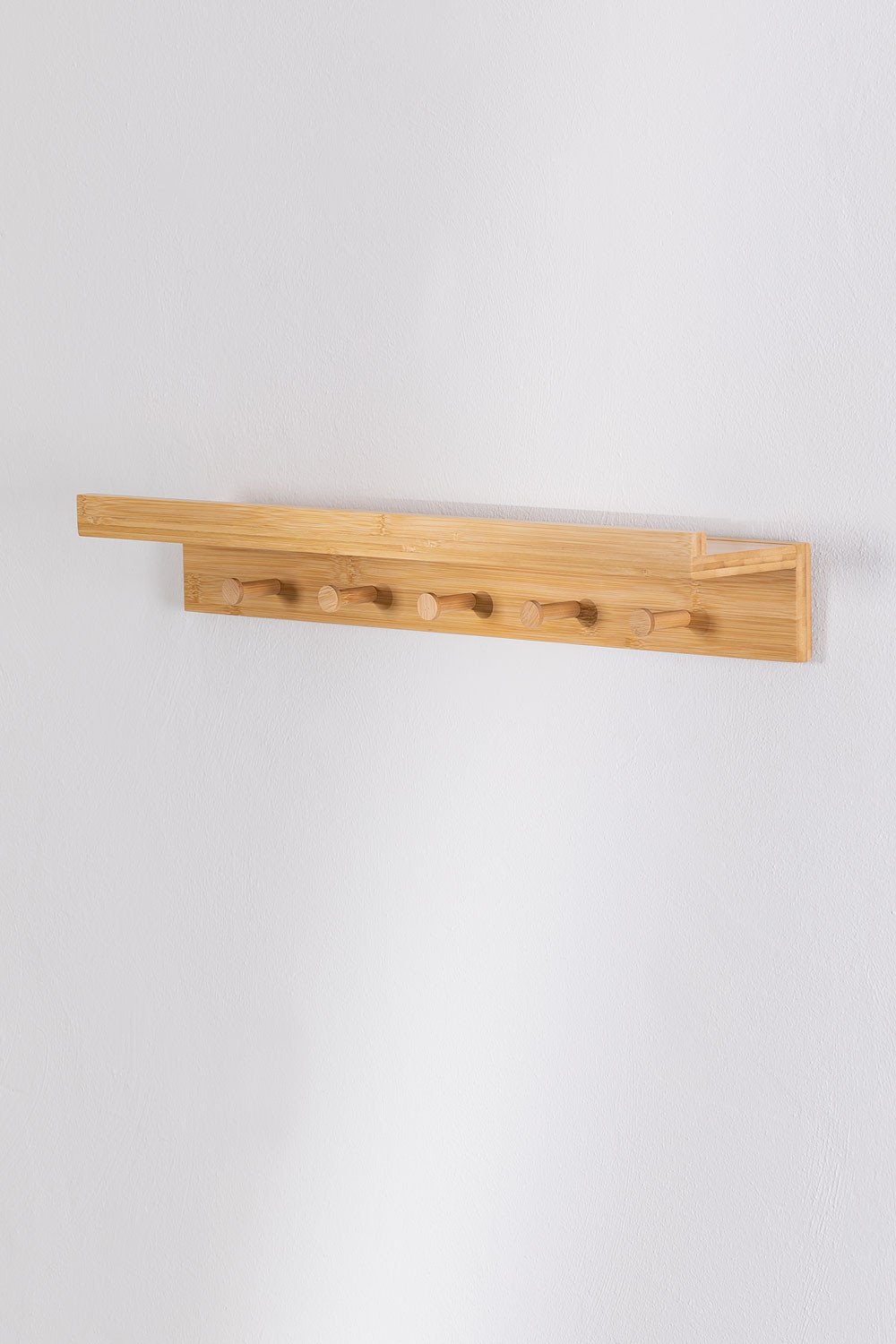 Bamboo Wall Shelf- Coat Rack Dareija , gallery image 2