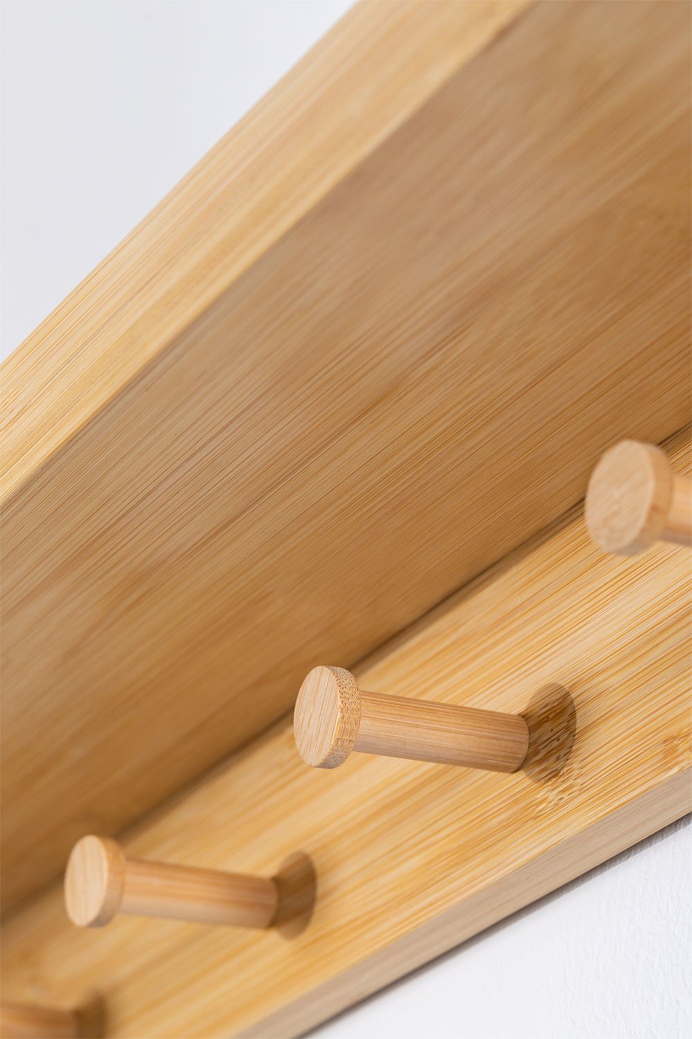 Bamboo Wall Shelf- Coat Rack Dareija , gallery image 3