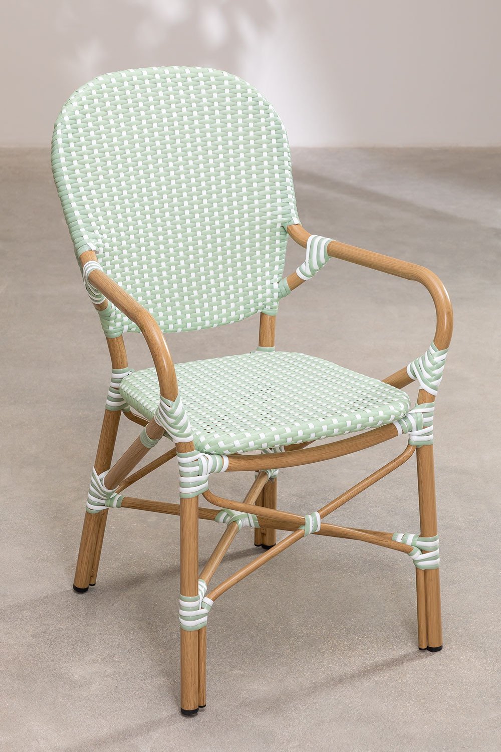 Alisa Bistro synthetic wicker dining chair, gallery image 1