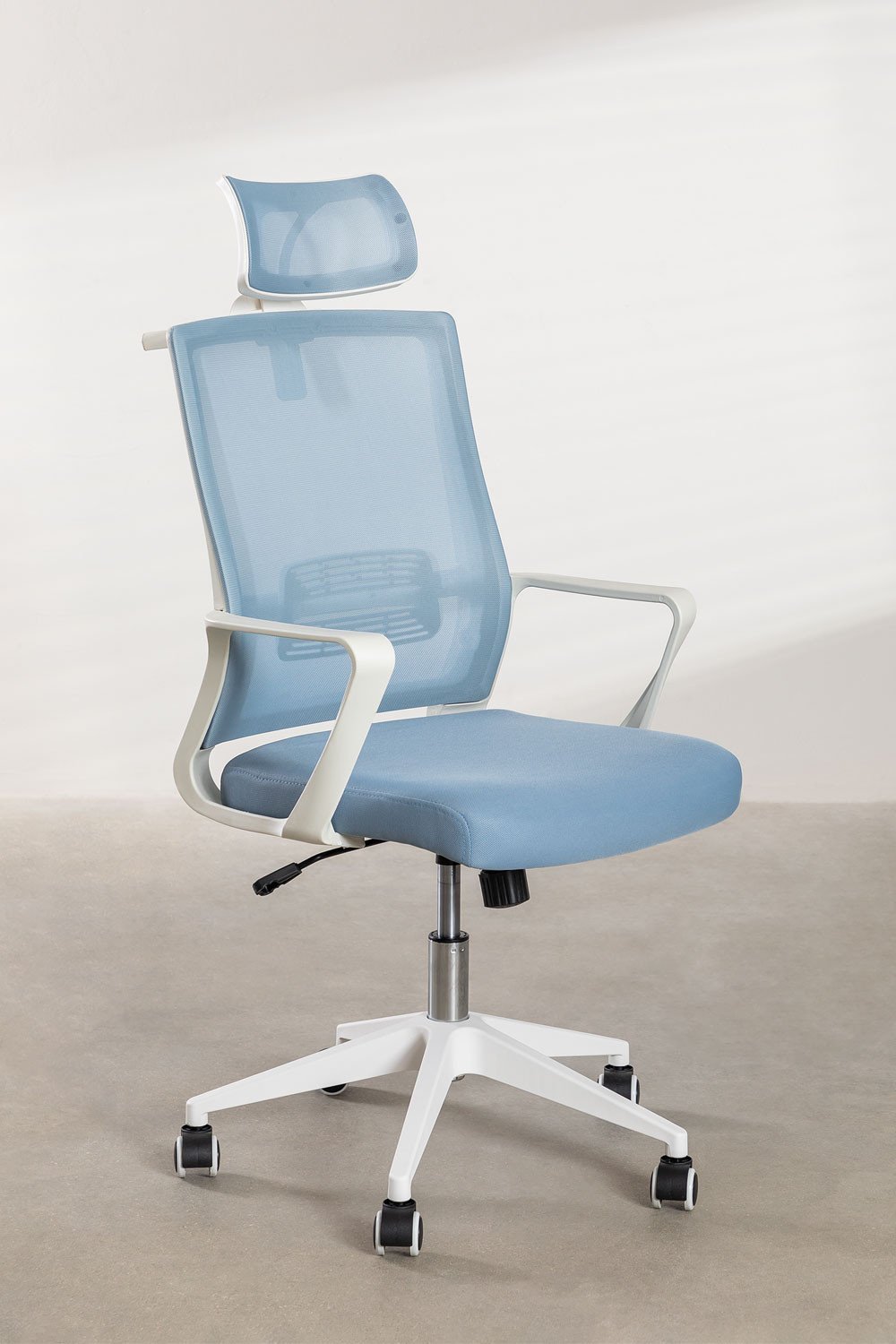 Office chair with wheels and polypropylene armrests Teill Colors, gallery image 3