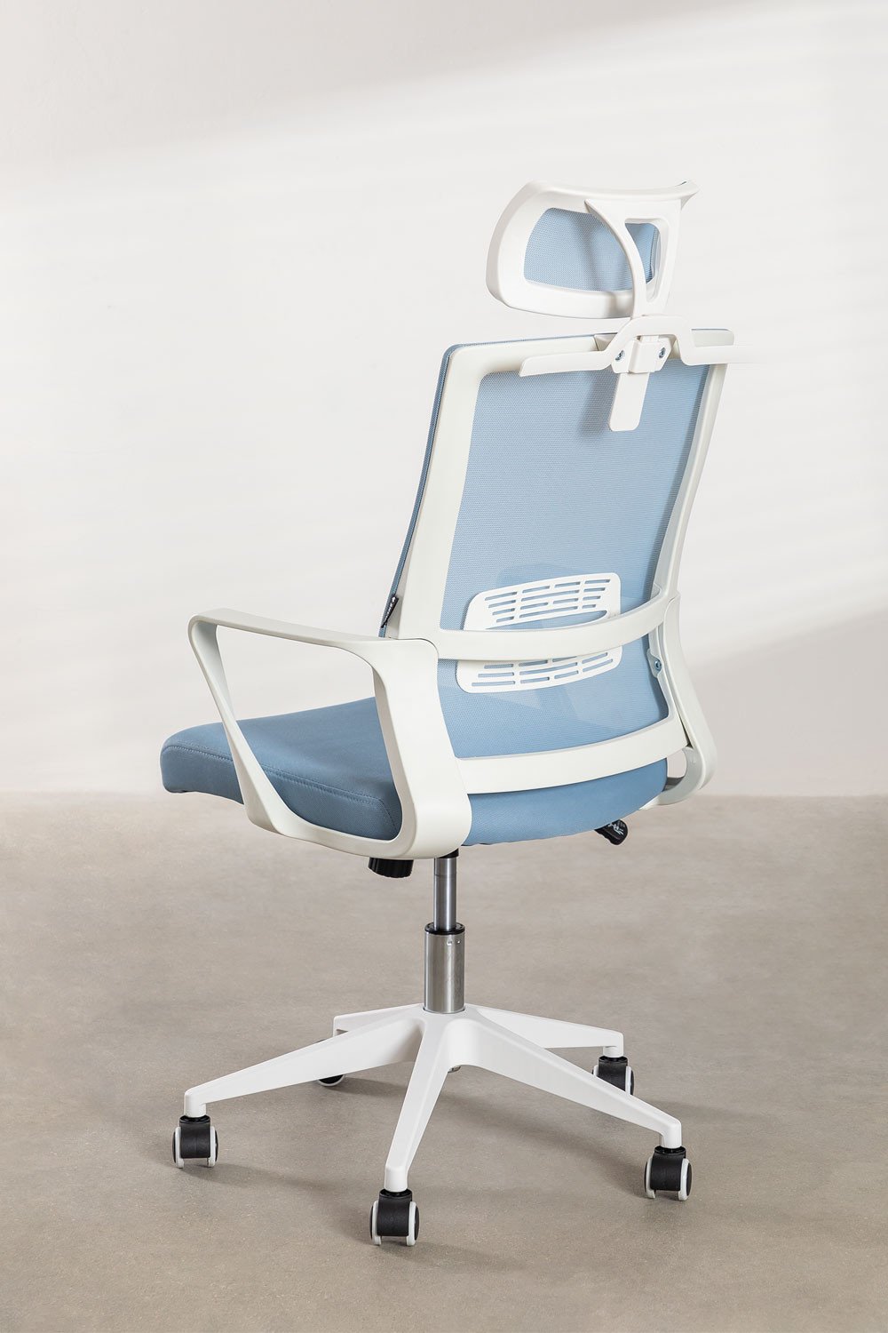 Office chair with wheels and polypropylene armrests Teill Colors, gallery image 6