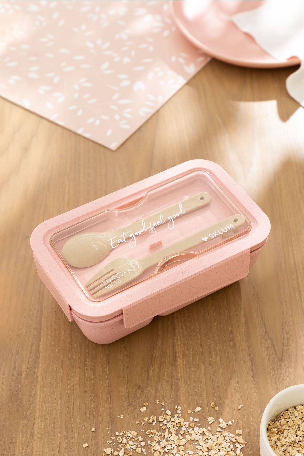 Lunch Box Bento with Cutlery 850 ml Viedsel, gallery image 1