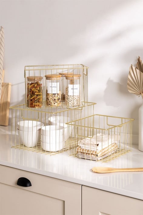 Set of 3 Storage Baskets Heynner