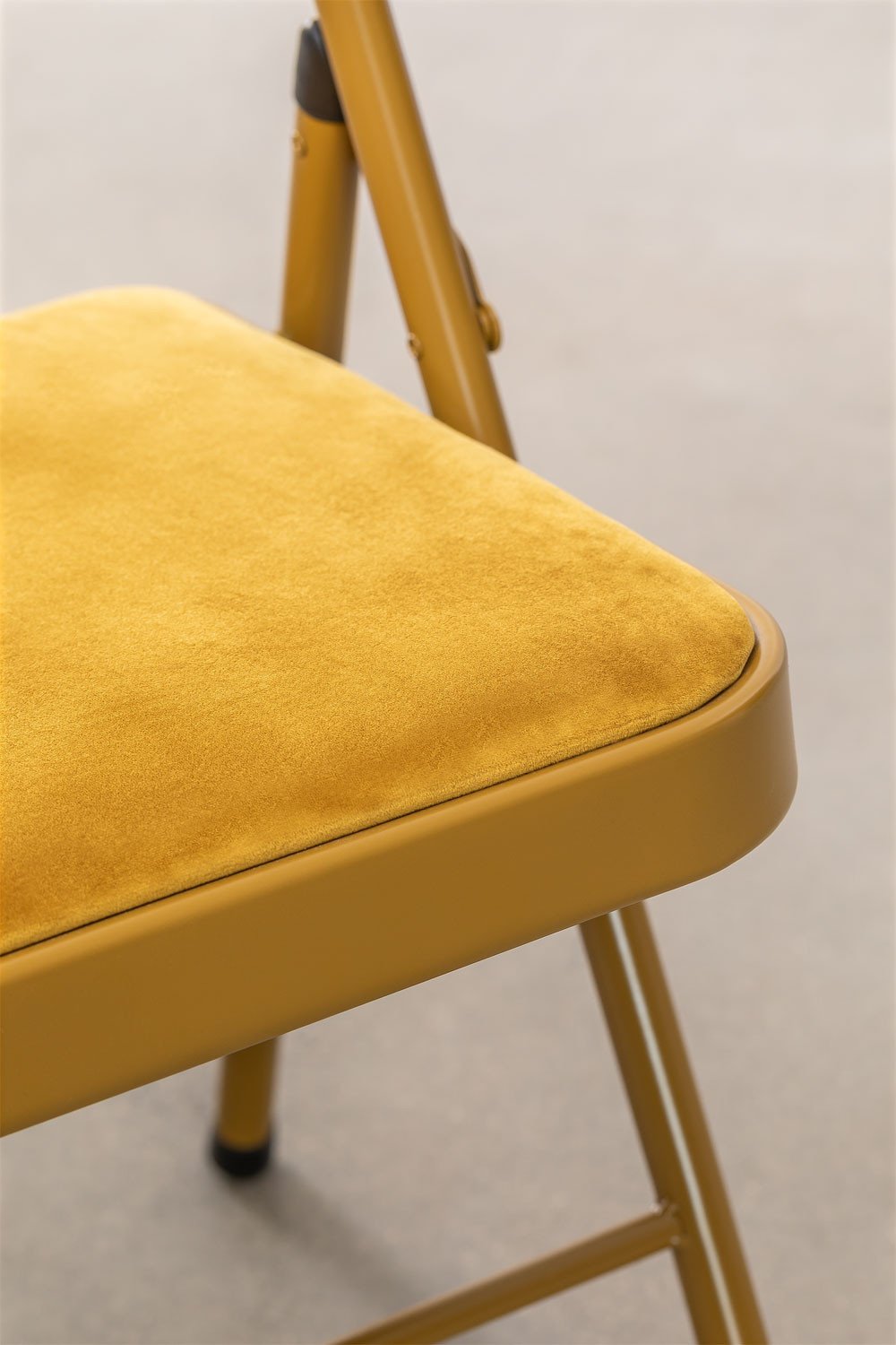 Keiren Pack of 2 Velvet Foldaway Chairs, gallery image 9