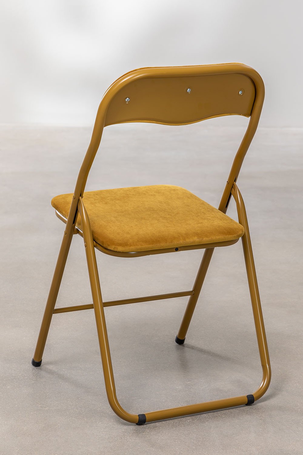 Iraida Pack 2 Velvet Foldaway Chairs , gallery image 4