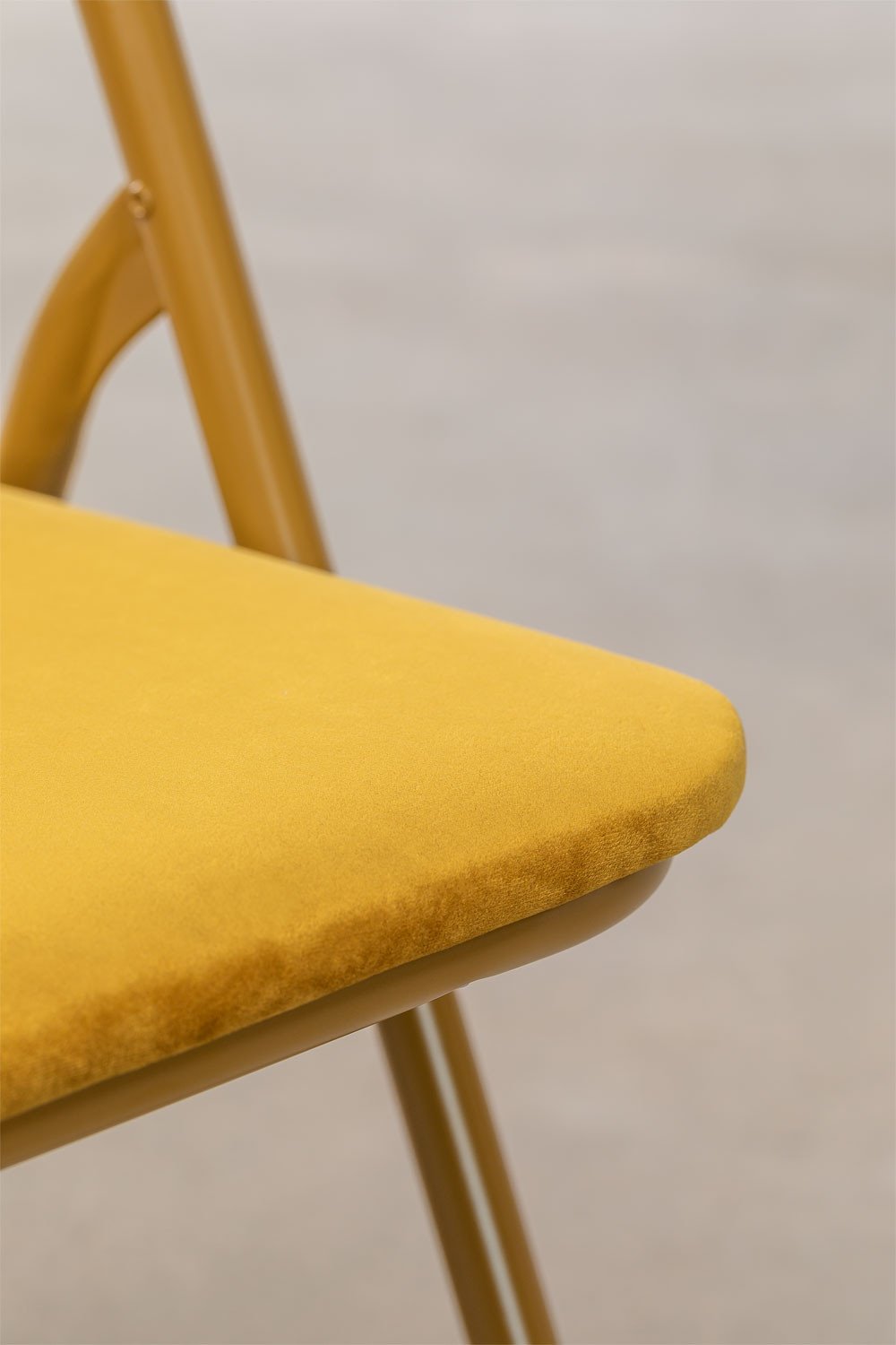 Iraida Pack 2 Velvet Foldaway Chairs , gallery image 6