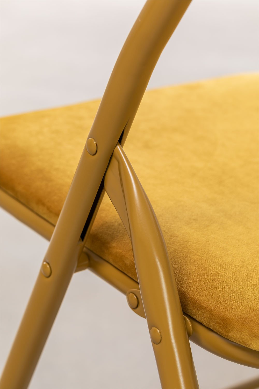 Iraida Pack 2 Velvet Foldaway Chairs , gallery image 7