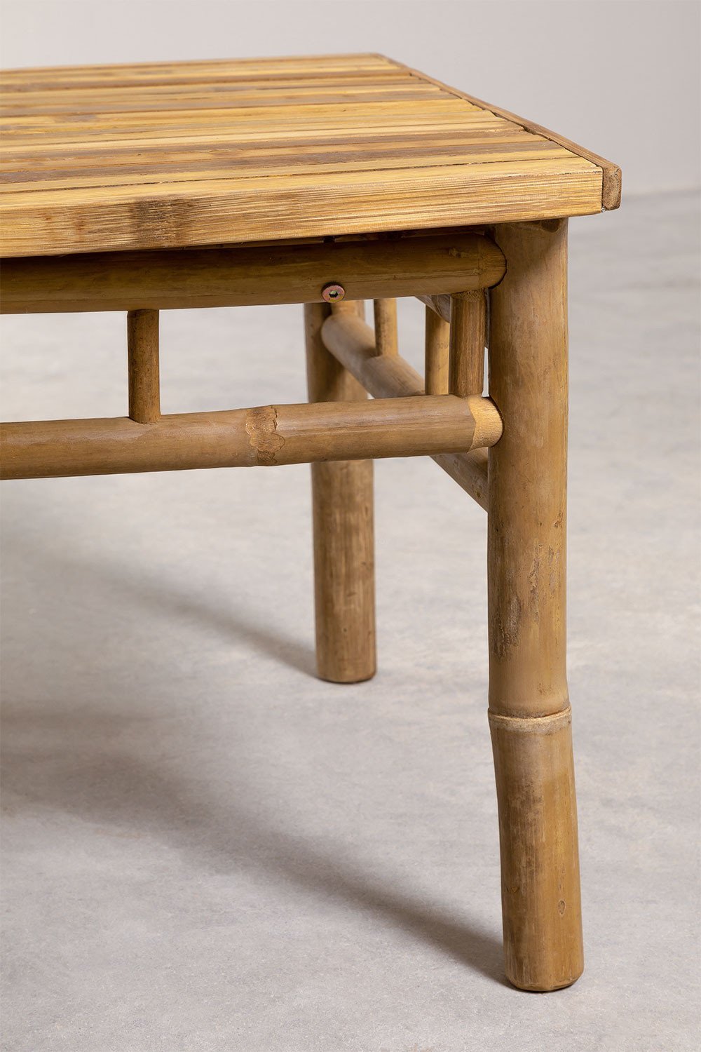 Square Garden Coffee Table 70x70 cm in Bamboo Jamaik, gallery image 5