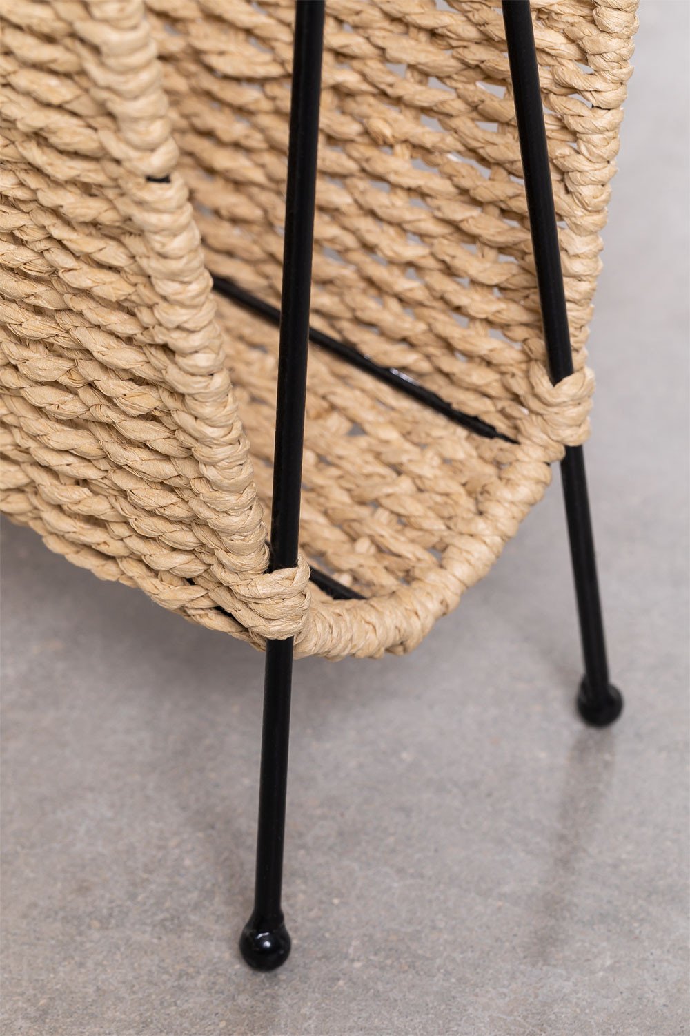 Metal & Braided Paper Magazine Rack Nerin , gallery image 6