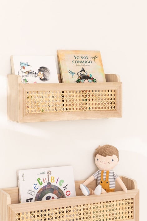 Rattan &Wood Shelf Arxie
