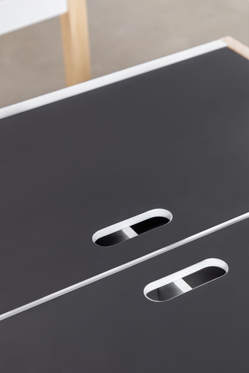 Belfy Kids MDF and Pine Wood Slate Table Set with Storage and 2 Chairs, gallery image 6