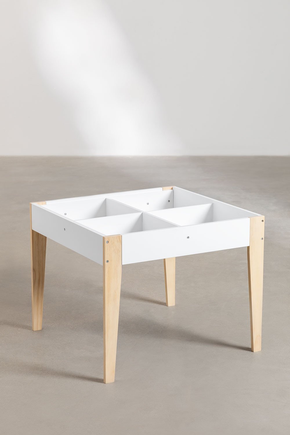 Belfy Kids MDF and Pine Wood Slate Table Set with Storage and 2 Chairs, gallery image 8