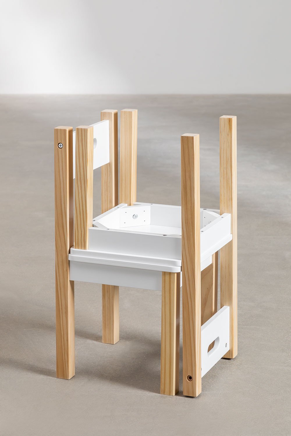 Belfy Kids MDF and Pine Wood Slate Table Set with Storage and 2 Chairs, gallery image 13