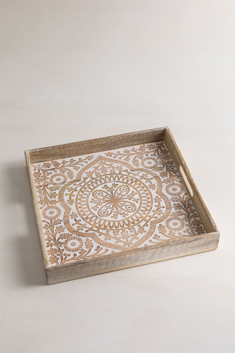 Decorative Mango Wood Tray Binguda - SKLUM