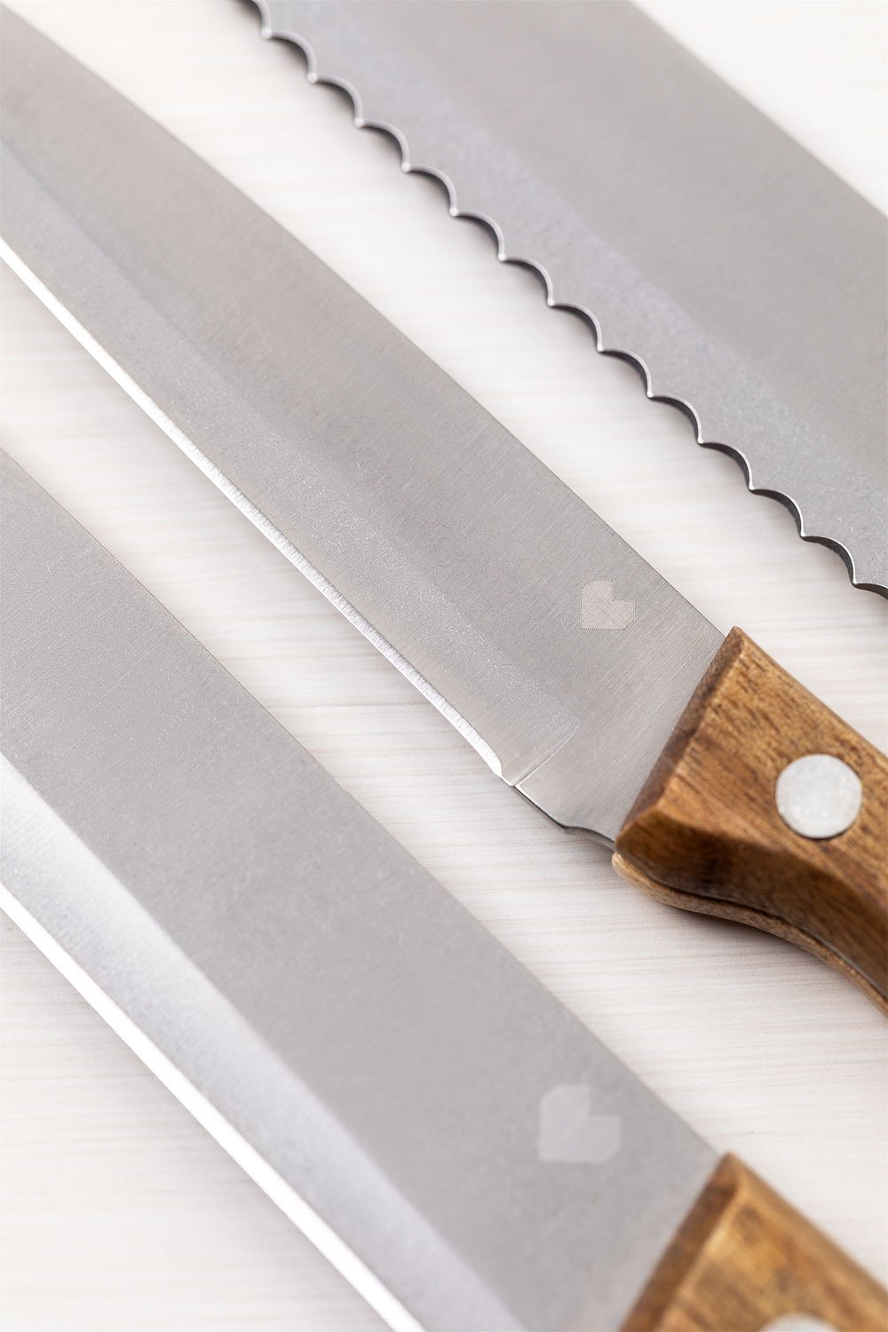 Set of Kitchen Knives with Wooden Block Espe - SKLUM