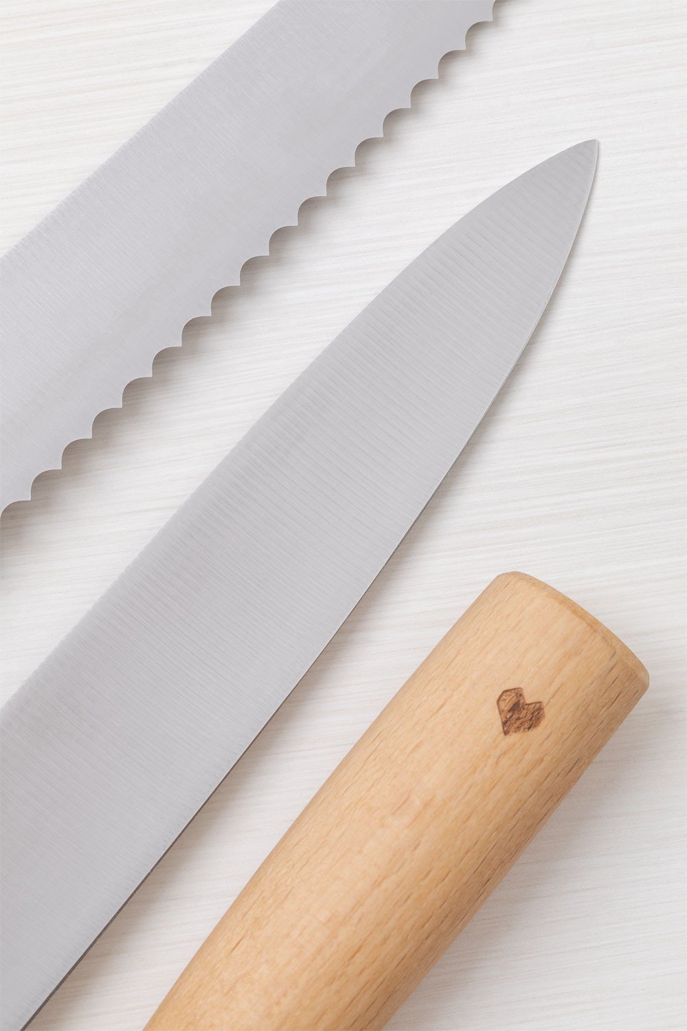 Set of Kitchen Knives with Wooden Block Espe - SKLUM