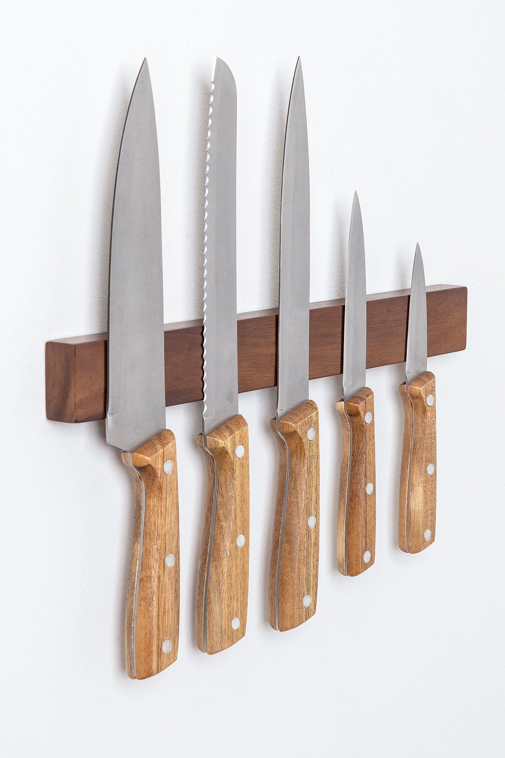 Set of Kitchen Knives with Wooden Block Espe - SKLUM