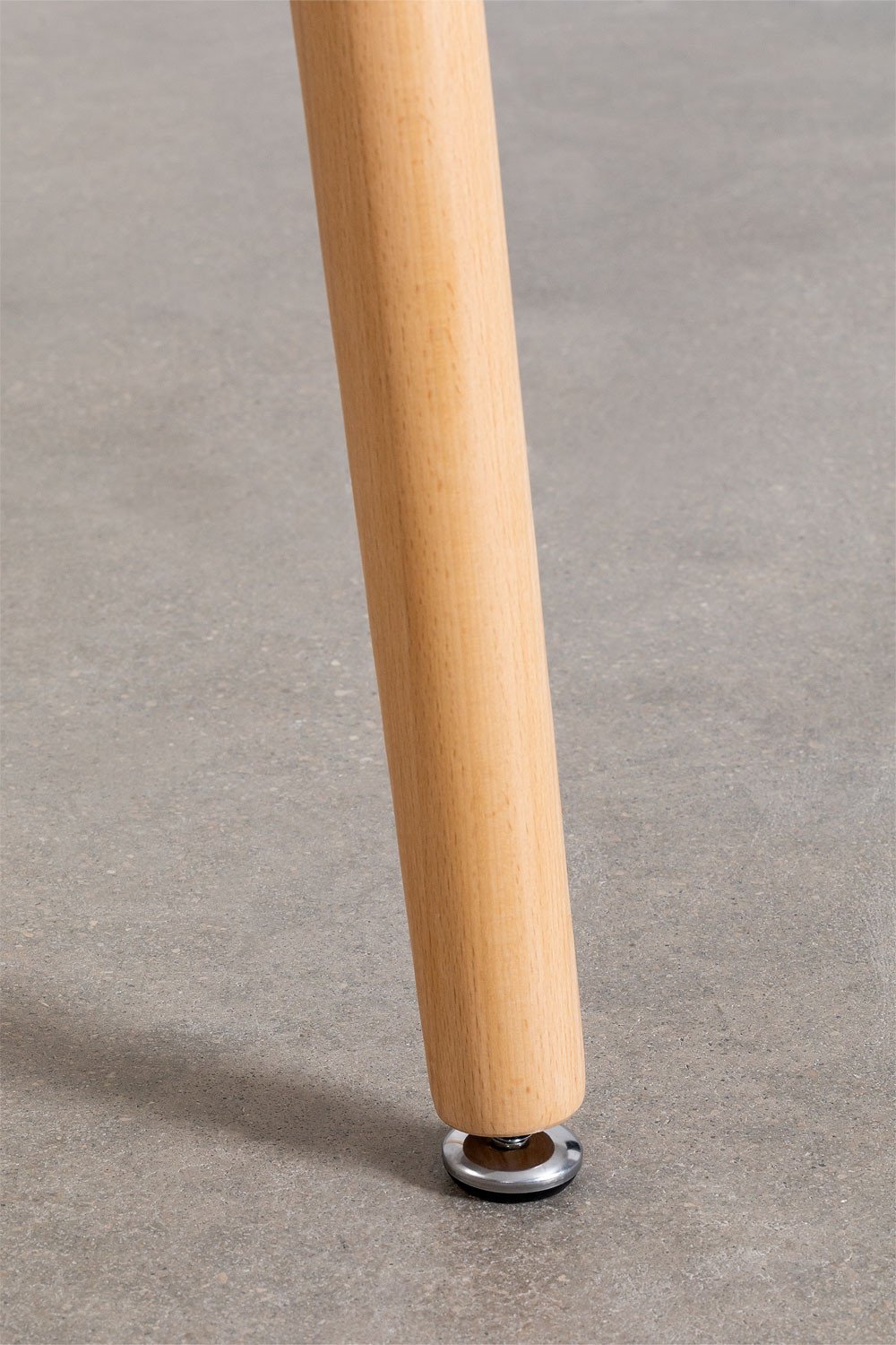 Square kitchen table 80x80 cm in beech wood and MDF Royal, gallery image 6