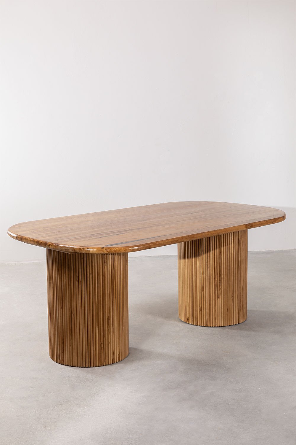 Oval Teak Wood Dining Table Randall (200x110 cm) , gallery image 2