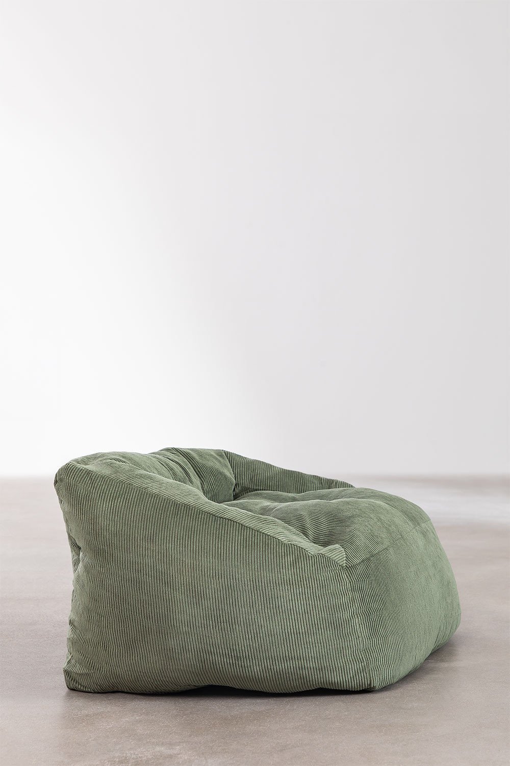 Corduroy Pouffe Armchair (85 cm) Thiago, gallery image 2