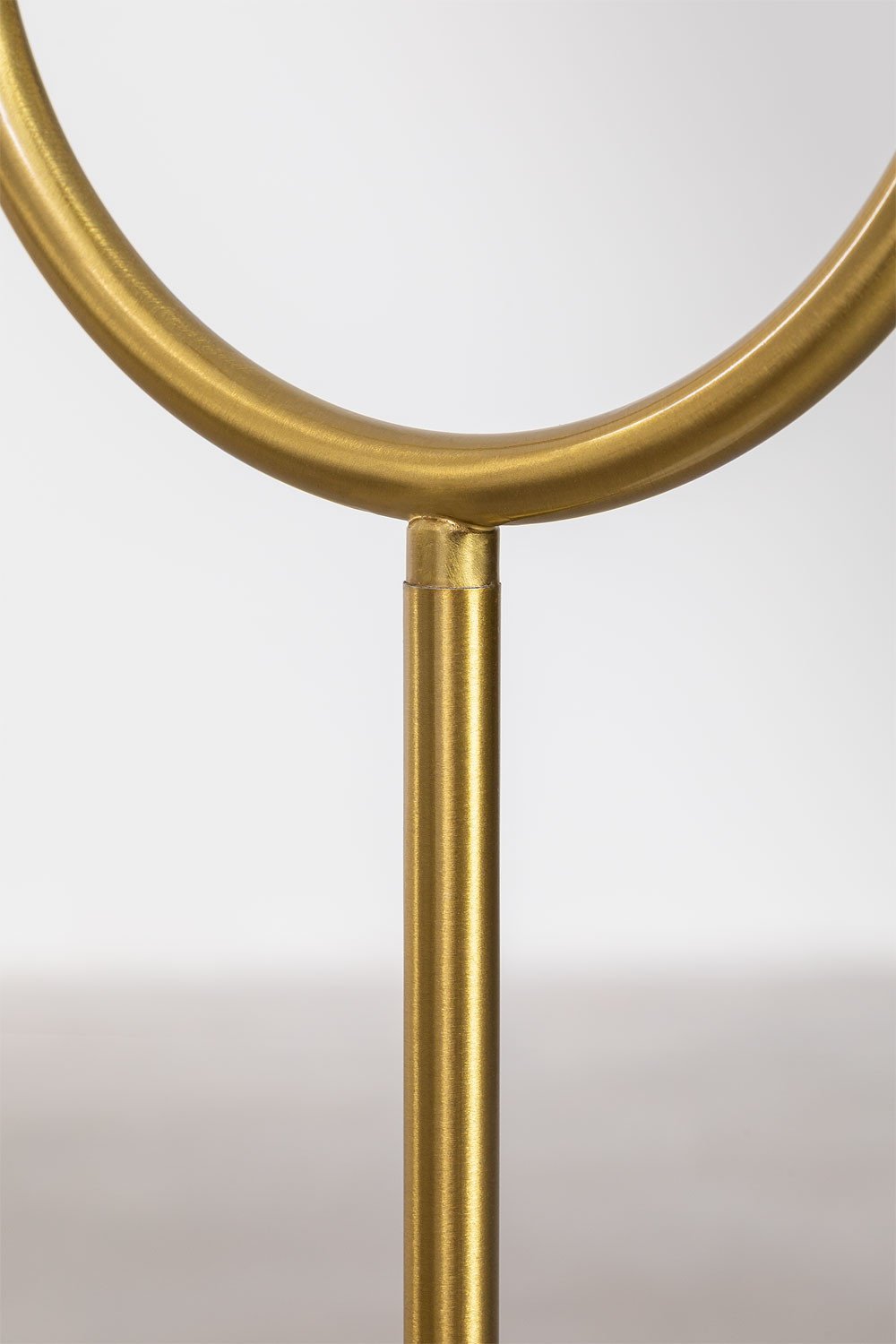 Niama floor lamp in iron, marble and two glass balls, gallery image 5