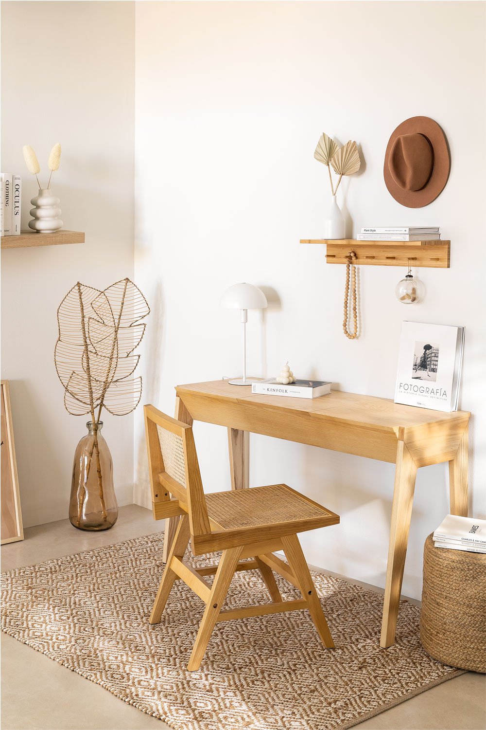 Ash Wood Desk Ellis , gallery image 1
