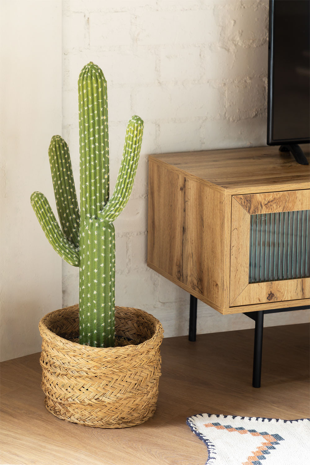Artificial Cactus Saguaro 80 cm - SKLUM