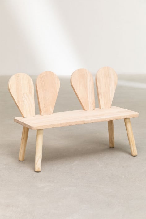Wooden Bench Buny Style Kids