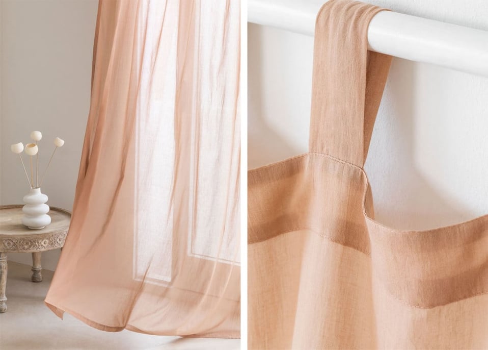 Soyler cotton curtain 140x260 cm - Light brown nude