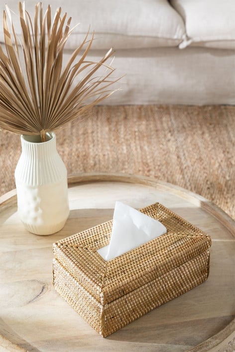 Resende rattan tissue box