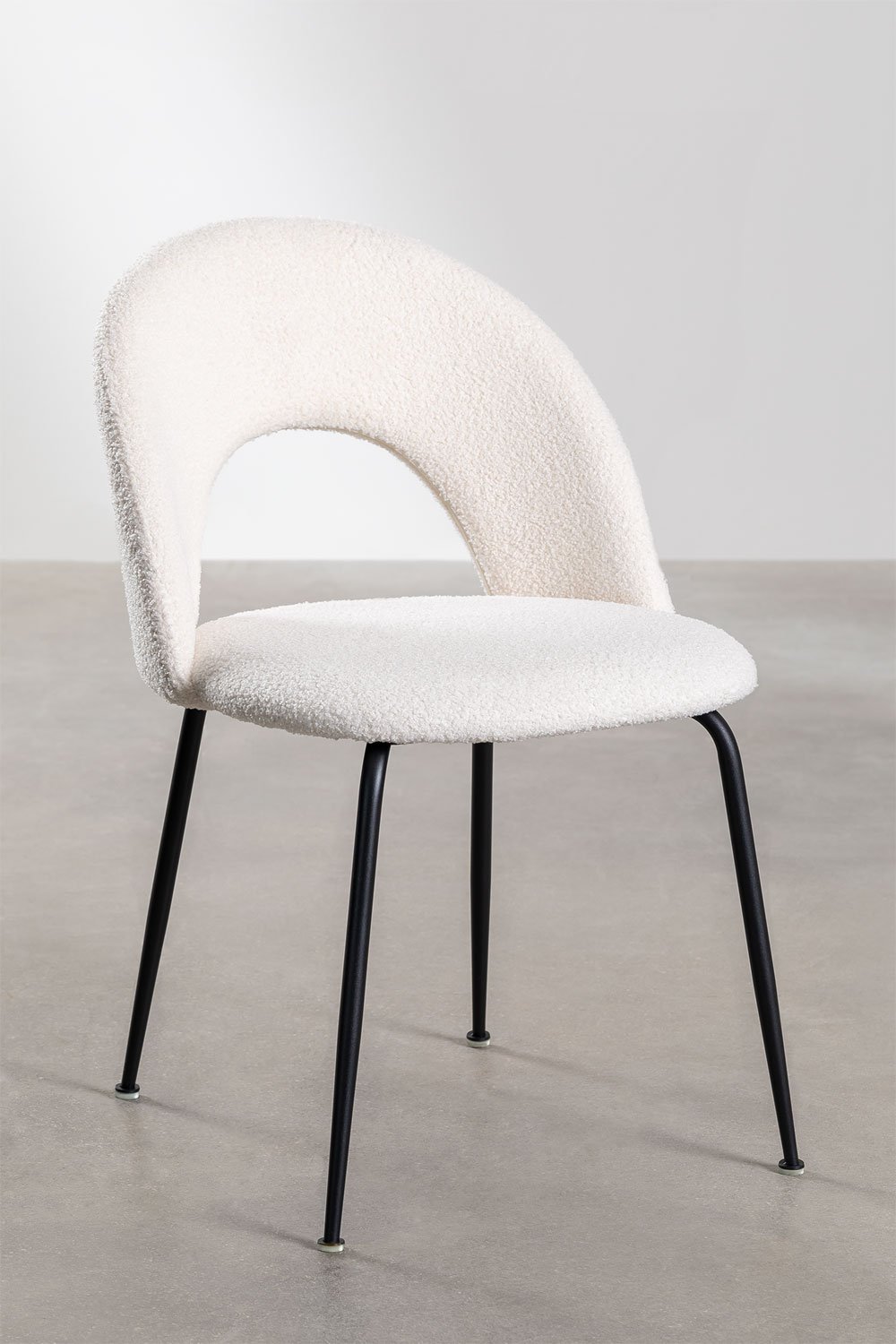 Chenille Upholstered Dining Chair Glorys Style, gallery image 1