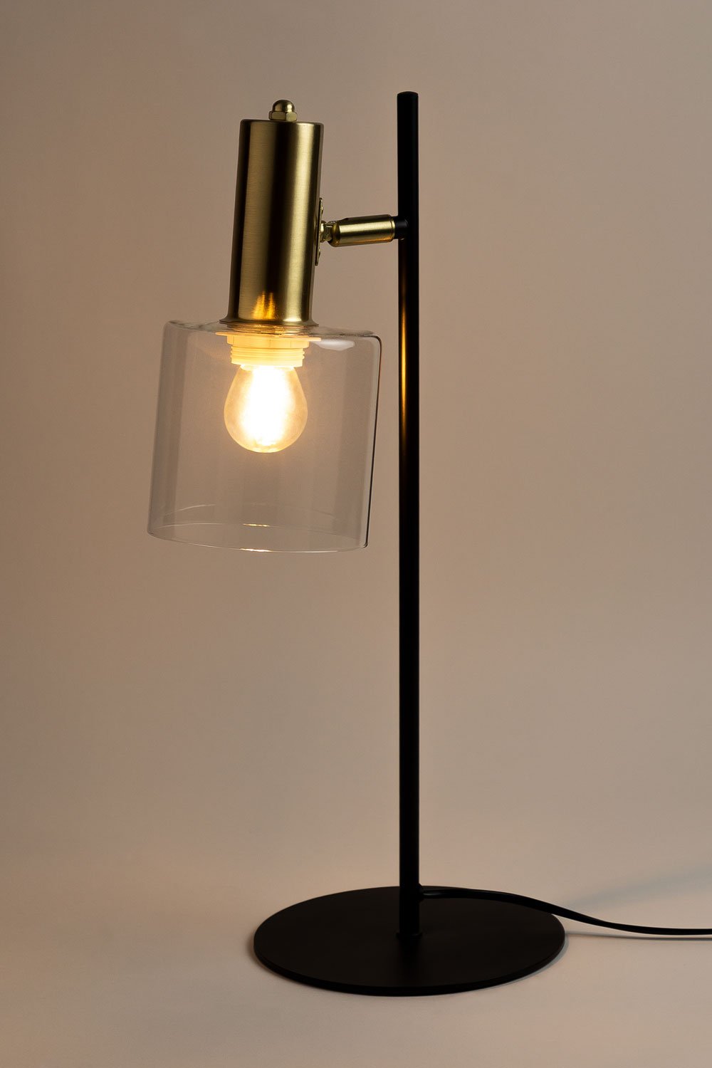 Directional table lamp in iron and Andalusian glass, gallery image 3
