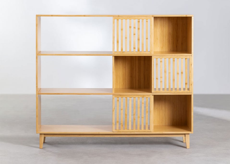 Albin bamboo bookcase