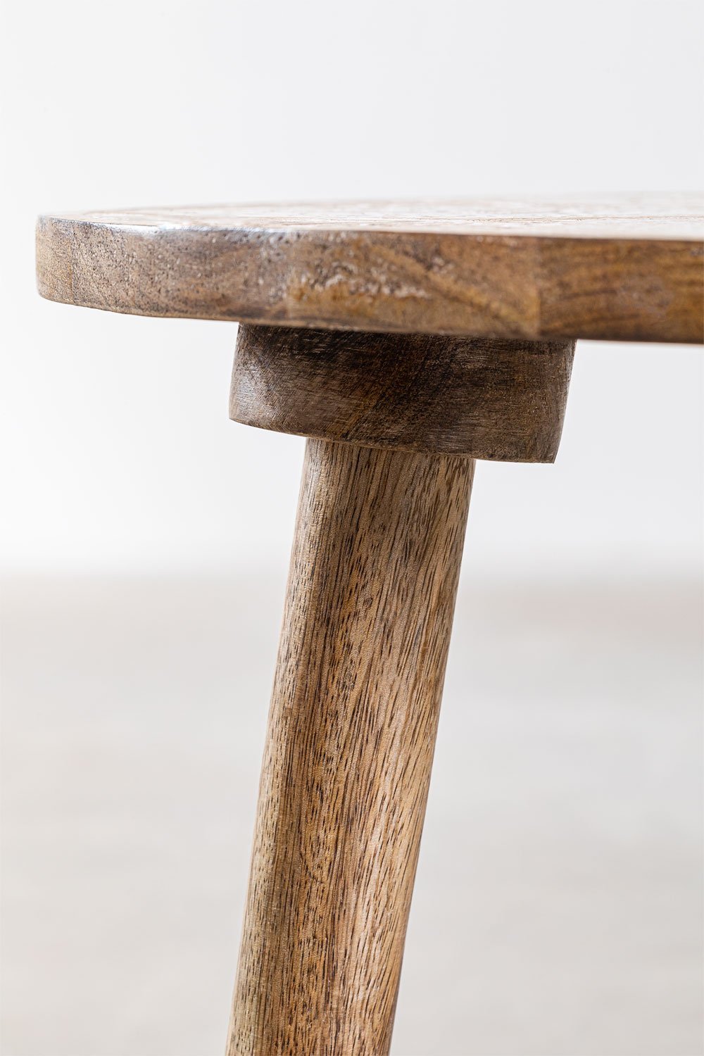 Round side table in mango wood (Ø45 cm) Tienga  , gallery image 5
