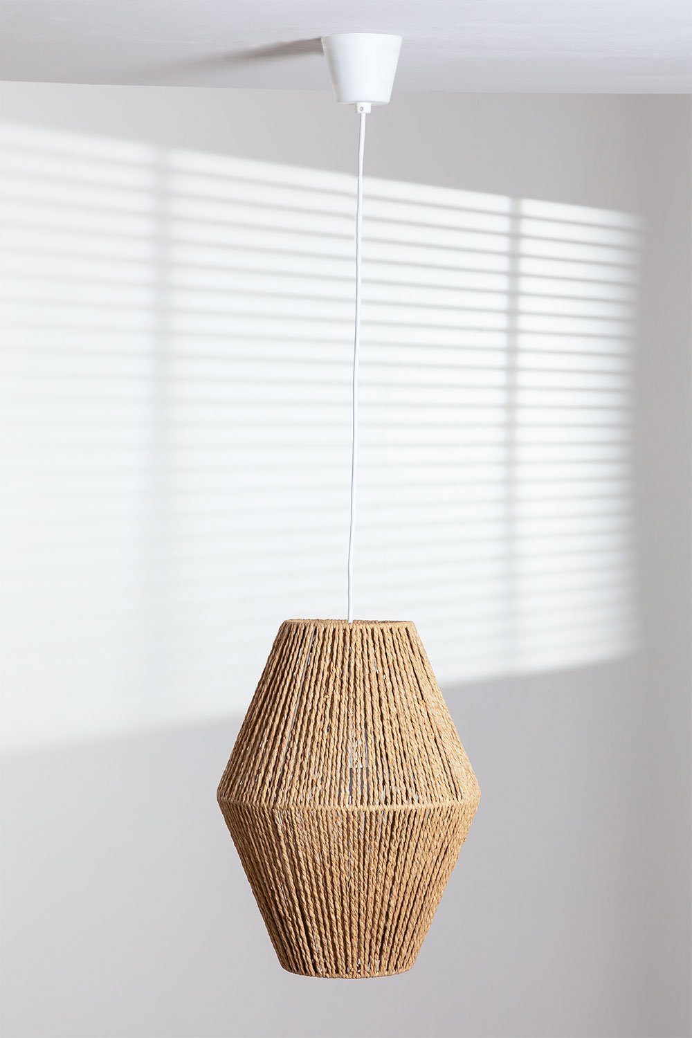 Braided Paper Ceiling Lamp Megan, gallery image 6