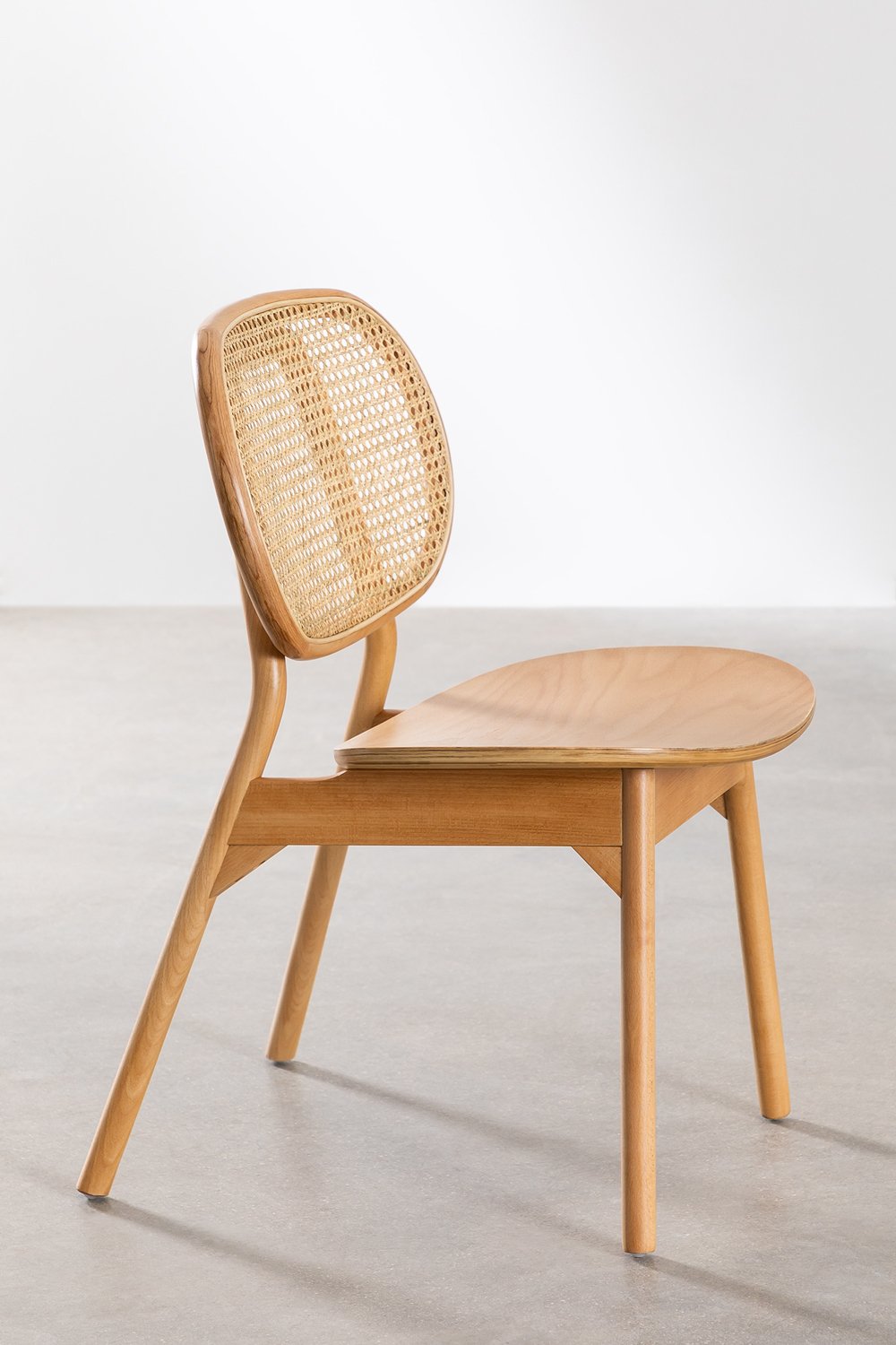 Afri Beech Wood Dining Chair, gallery image 2