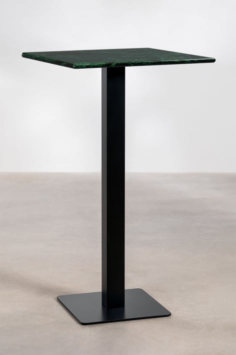 Square High Bar Table in Livanto Marble