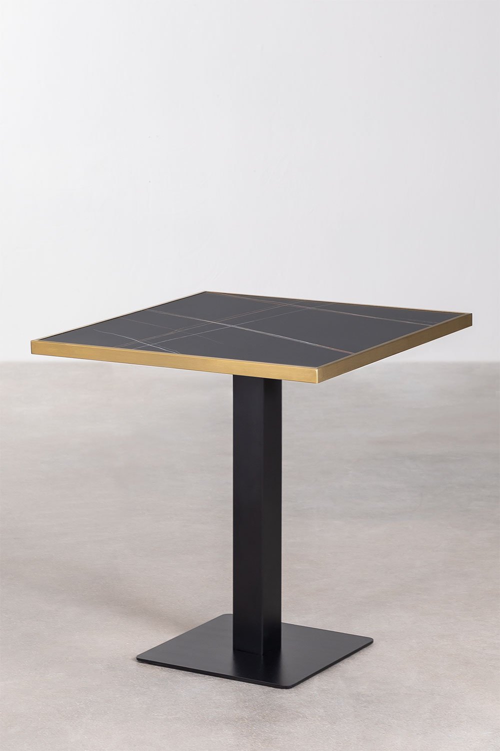 Square Stoneware Bar Table Galliano (70x70 cm) , gallery image 1